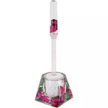 Держатель ершика для унитаза Vidage Опавшие Лепестки пластик цвет прозрачный