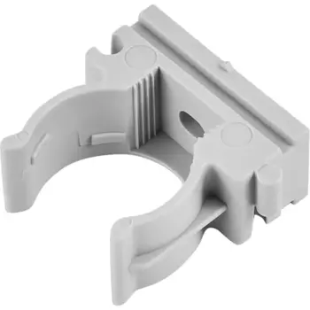 Держатель-клипса для труб Lexman D20 мм цвет серый 10 шт.