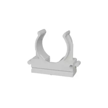 Держатель-клипса для труб Lexman D25 мм цвет серый 10 шт.