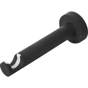 Держатель однорядный Inspire металл цвет черный 2 см