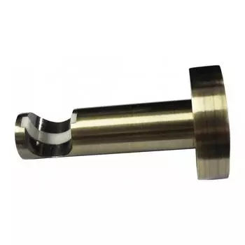 Держатель однорядный с пластиковой вставкой Inspire металл цвет античное золото 2 см