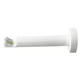 Держатель однорядный с пластиковой вставкой Inspire металл цвет белый 2 см