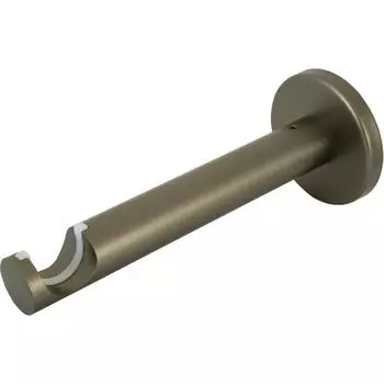 Держатель однорядный с пластиковыми вставками Orbis, металл, цвет графит, 2 см