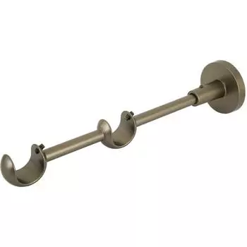 Держатель открытый двухрядный Orbis металл цвет графит 2 см