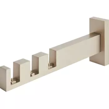 Держатель трехрядный Inspire Квадро алюминий цвет сатин 16 см