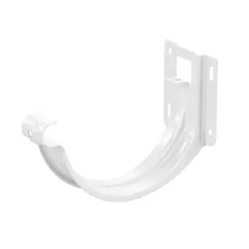 Держатель желоба карнизный 125 цвет белый