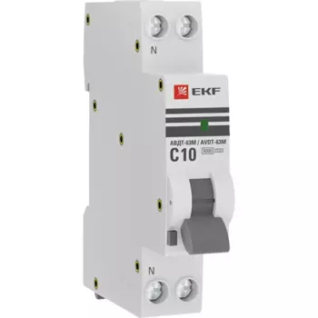 Дифференциальный автомат EKF Proxima 2P 10 А 30 мА 6 кА C