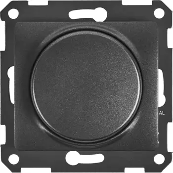 Диммер встраиваемый Systeme Electric Glossa 400 Вт цвет графит