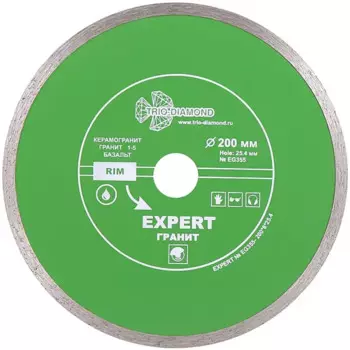 Диск алмазный по граниту Trio-Diamond EG355 200x25.4x2 мм