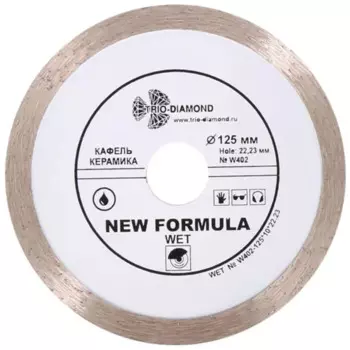 Диск алмазный по керамике Trio-Diamond W402 125x22.23x2 мм