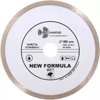 Диск алмазный по керамике Trio-Diamond W404 180x25.4x2 мм