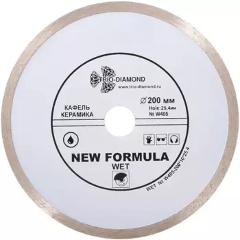 Диск алмазный по керамике Trio-Diamond W405 200x25.4x2 мм