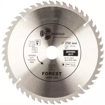 Диск пильный по дереву Trio-Diamond FLL822 48Т 250x32x2.8 мм
