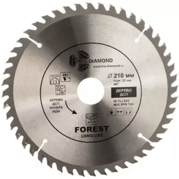Диск пильный по дереву Trio-Diamond FLL825 48Т 210x32x2.4 мм