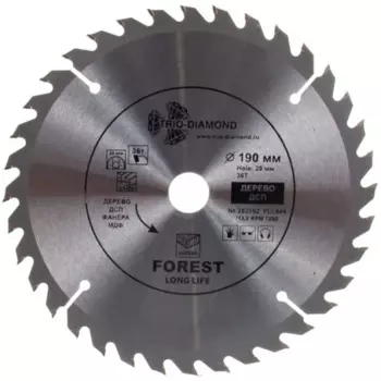 Диск пильный по дереву Trio-Diamond FLL844 36Т 190x20x2.4 мм