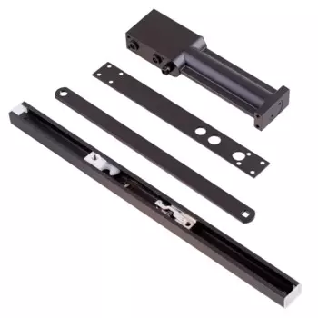 Доводчик для двери 80 кг сталь цвет черный