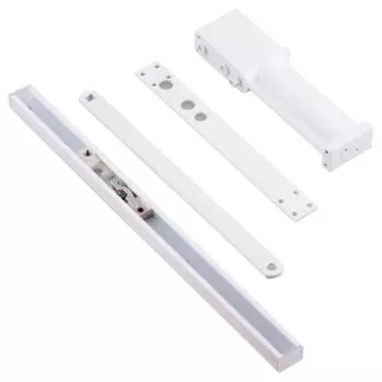 Доводчик для двери 80 кг сталь цвет белый