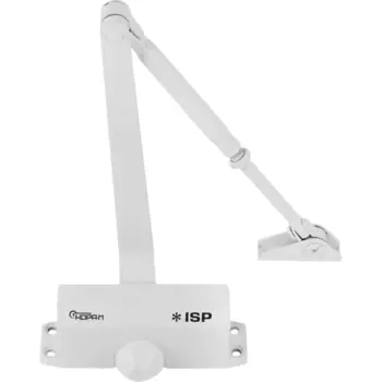 Доводчик дверной 410F Isparus 60 кг силумин цвет белый