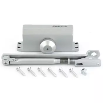 Доводчик дверной Фабрика замков максимальная нагрузка 45 кг сталь цвет серебро