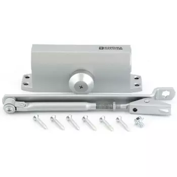 Доводчик дверной Фабрика замков максимальная нагрузка 60 кг сталь цвет серебро