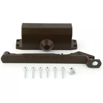 Доводчик дверной Фабрика замков максимальная нагрузка 60 кг сталь цвет коричневый