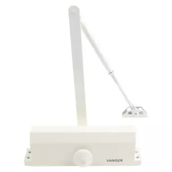 Доводчик дверной Vanger DC-180-W, 180 кг, металл, цвет белый