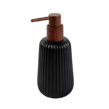Дозатор для мыла бруно полирезина черный