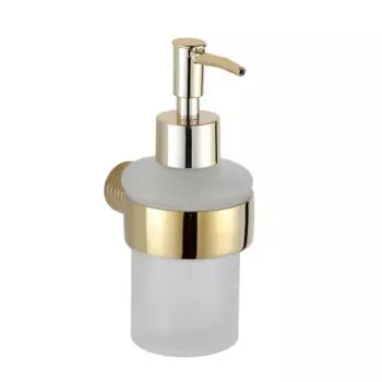 Дозатор для мыла идея стекло/металл золото