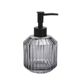 Дозатор для мыла шерон стекло черный