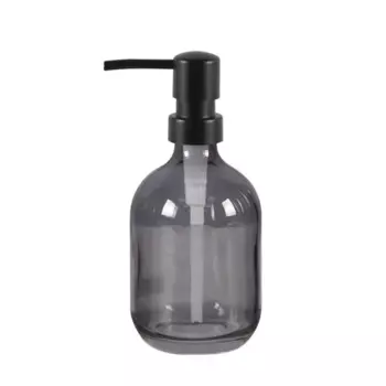 Дозатор для мыла симпл стекло серый