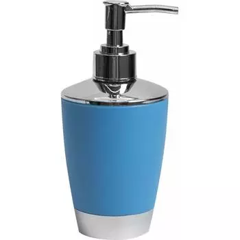 Дозатор для жидкого мыла «Альма» цвет тёмно-голубой
