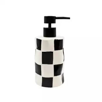 Дозатор для жидкого мыла Bath Plus Chess W-CE2023A-LD керамика цвет белые и черные квадратики