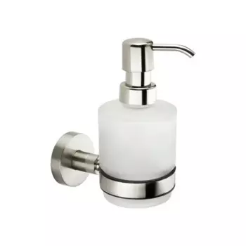 Дозатор для жидкого мыла Fixsen Silver FX-52012 подвесной стекло цвет сатин
