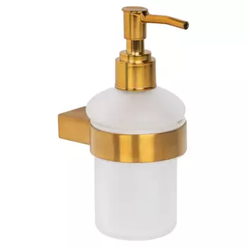 Дозатор для жидкого мыла Vidage Неверка подвесной стекло цвет золото
