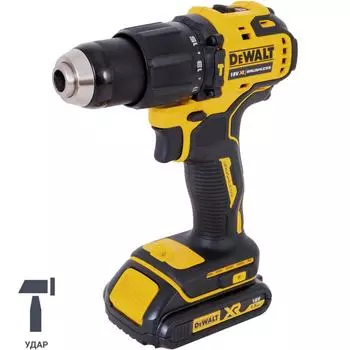 Дрель-шуруповерт аккумуляторная бесщеточная DeWalt DCD709S2T-QW, 18 В Li-ion 2x1.5 Ач