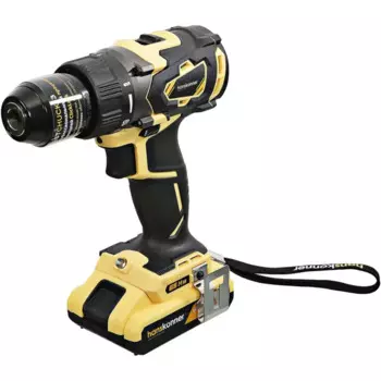 Дрель-шуруповерт аккумуляторная бесщеточная Hanskonner HCD1865BL, 18 В Li-ion 2x2.4 Ач