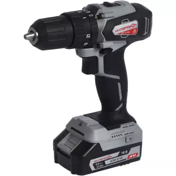 Дрель-шуруповерт аккумуляторная ударная бесщеточная Интерскол ДАУ-13/18ВК, 18 В Li-ion 2x2 Ач