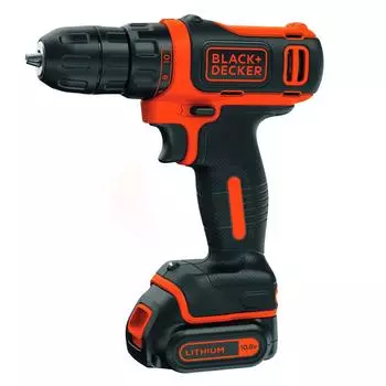 Дрель-шуруповерт аккумуляторная Black&amp;Decker BDCDD12KBQW, 10.8 В Li-ion 2x1.5 Ач