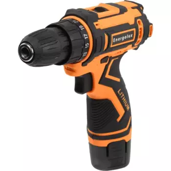 Дрель-шуруповерт аккумуляторная Energolux ДА12ЛМ/2, 12 В Li-ion 2x1.5 Ач