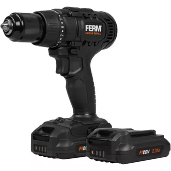 Дрель-шуруповерт аккумуляторная Ferm CDM1141P, 20 В Li-ion 2x2 Ач
