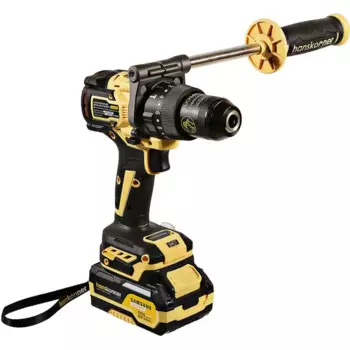 Дрель-шуруповерт аккумуляторная бесщеточная Hanskonner HCD20165PRO, 18 В Li-ion 2x4 Ач