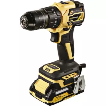 Дрель-шуруповерт аккумуляторная ударная бесщеточная Hanskonner HCD2065BLIC, 18 В Li-ion 2 Ач