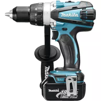 Дрель-шуруповерт аккумуляторная Makita DDF458RFE, 18 В Li-Ion 2x3 Ач