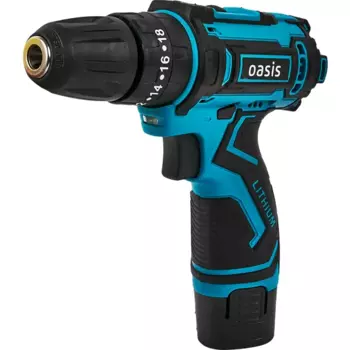 Дрель-шуруповерт аккумуляторная ударная Oasis ASU-12S, 12 В Li-ion 2x2 Ач