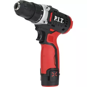 Дрель-шуруповерт аккумуляторная P.I.T. LPBM12K-10A, 12 В Li-Ion, 2x1.5 Ач