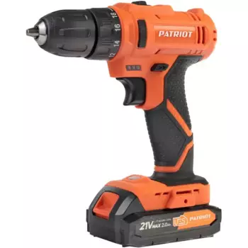 Дрель-шуруповерт аккумуляторная Patriot 189UES, 18 В Li-ion 2x2 Ач