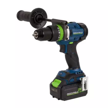 Дрель-шуруповерт аккумуляторная ударная бесщеточная Rockfield RF2094BK, 20 В Li-ion 4 Ач