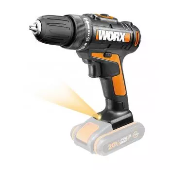 Дрель-шуруповерт аккумуляторная Worx WX101.9, 20 В Li-ion