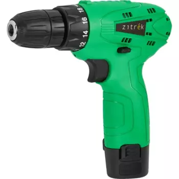 Дрель-шуруповерт аккумуляторная Zitrek Green 12-Li, 12 В Li-ion 2x1.5 Ач