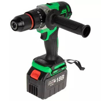 Дрель-шуруповерт аккумуляторная ударная бесщеточная Zitrek Green Impact 084-1072, 18 В Li-ion 2x5 Ач
